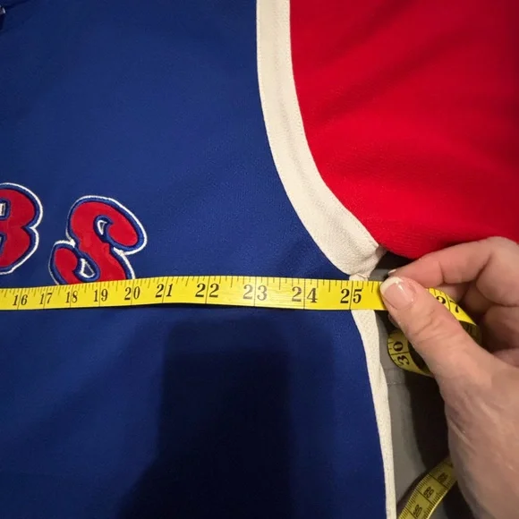 Chicago CUBS Genuine Merchandise Red, Blue and White MLB Jersey - Picture 8 of 9